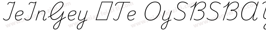 IeInGey эTe OySBSBAY字体转换